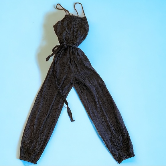 Billabong This Way Black and White Striped Jumpsuit Size Small - Picture 5 of 11